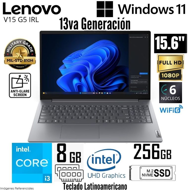 Laptop V15 G5 IRU Intel Core i3-1315U 8GB RAM 256GB SSD 15.6" FHD - 83GW005NLD