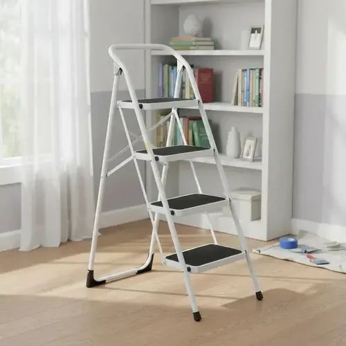 Escalera Plegable Qrubber De 4 Peldaños