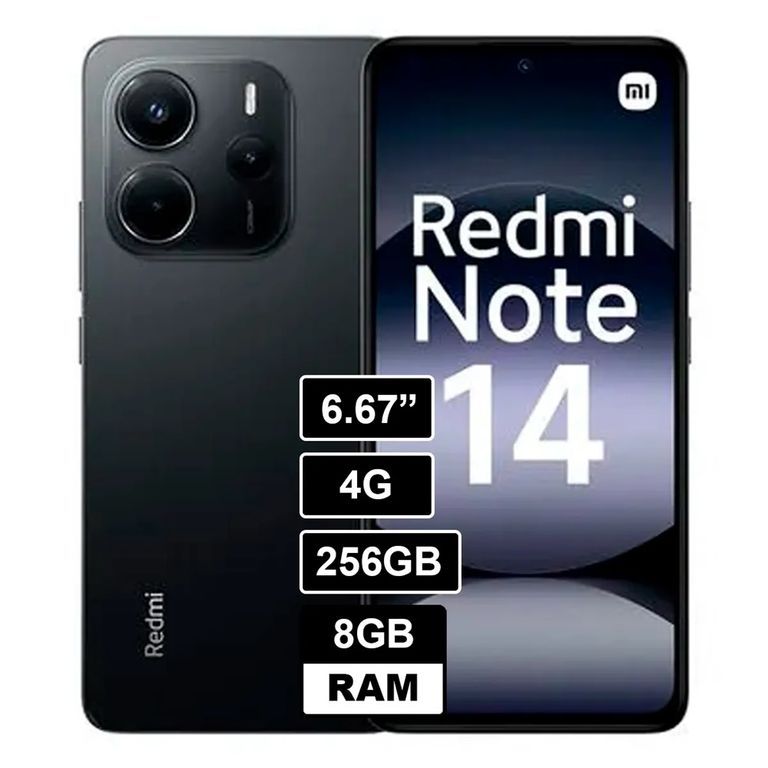 Celular Note 14 4G 8RAM/ 256GB Negro