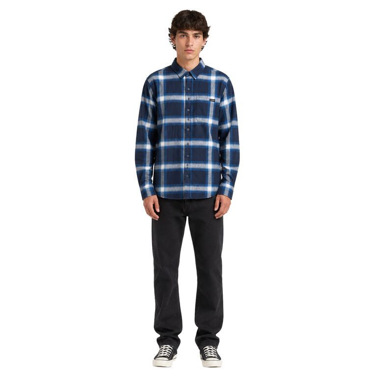 CAMISA ML ESSENTIAL FLANNEL SHIRT EQYAS04670-BLK
