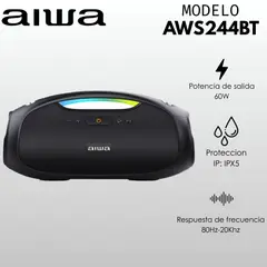 AIWA - PARLANTE PORTATIL  AWS244BT