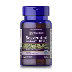 PURITANS PRIDE - Resveratrol 100 mg (60 Softgels) - Puritan's Pride
