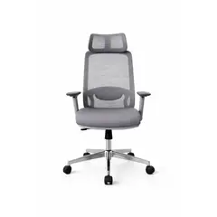 GENERICO - Silla Ergonómica De Escritorio Dex Acolchada Gris