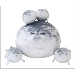 GENERICO - Peluche Foca Guatona con 4 crías