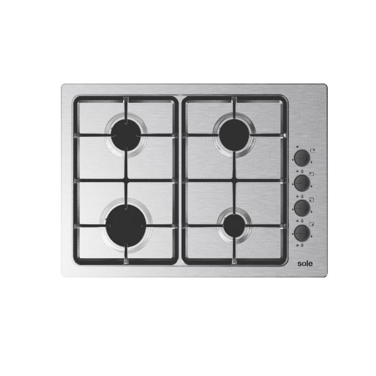 Encimera Acero Inoxidable A Gas 65cm Plateado