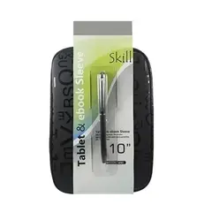 SKILL - Funda Para Tablet 10 Stylus 2 En 1 Black C/diseño