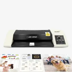 KOALA - Laminadora Enmicadora Metálica A3 Profesional 8309 75-250MIC, 4 Rodillos