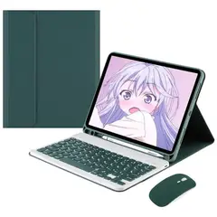 PUREPOWER - Funda con teclado de español Ñ para iPad 9.7 6ta 5ta Generación y Air 2da 1st y iPad Pro 9.7 Pulgada