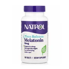 NATROL - Melatonina Liberación Prolongada 5 mg (100 Tabletas) –