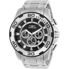 INVICTA - RELOJ PRO DIVER HOMBRE CUARZO CRISTAL FUSIÓN DE LLAMA PLATEADO NEGRO