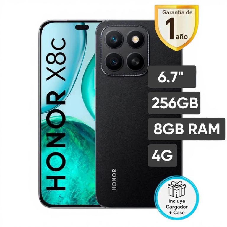 Smartphone X8c 8GB 256GB 108MP - Negro