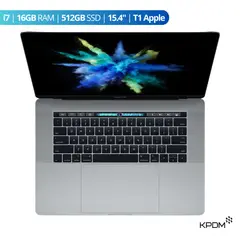 APPLE - MacBook Pro 2017 15.4” i7 16GB RAM + 512GB SSD Gris Espacial Reacondicionado Grado B