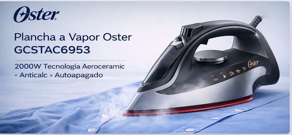 Plancha a Vapor GCSTAC6953 2000W Tecnología Aeroceramic Anticalc Autoapagado