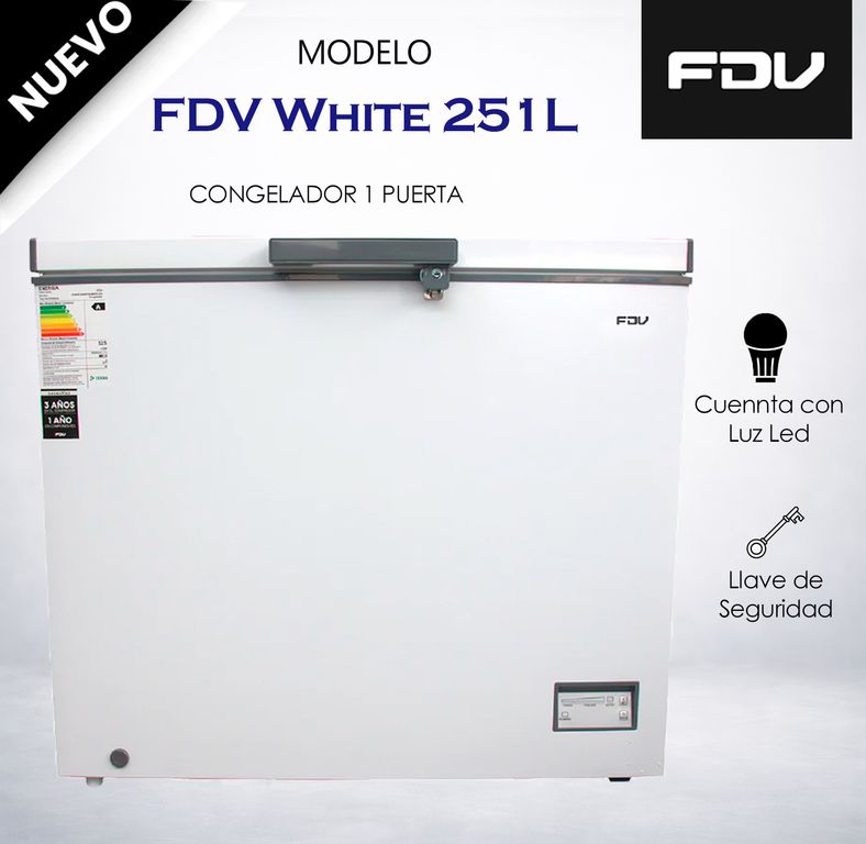 Congeladora White 251L
