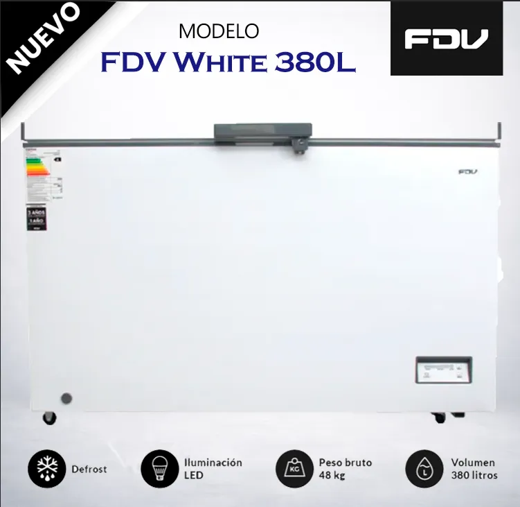 Congeladora 380LT Horizontal Blanco