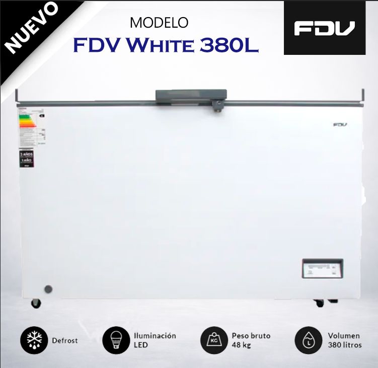 Congeladora 380LT Horizontal Blanco