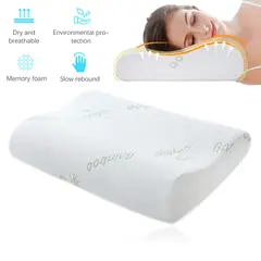 OEM - Almohada Terapéutica Cervical Bambú - Espuma con Memoria para Mejorar el Sueño y Ronquidos