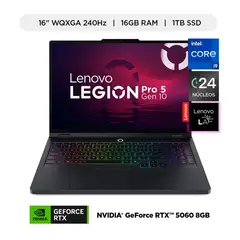 LENOVO - Laptop Legion Intel Core i9 RTX 5060 16GB RAM 1TB SSD 16WQXGA WIN11