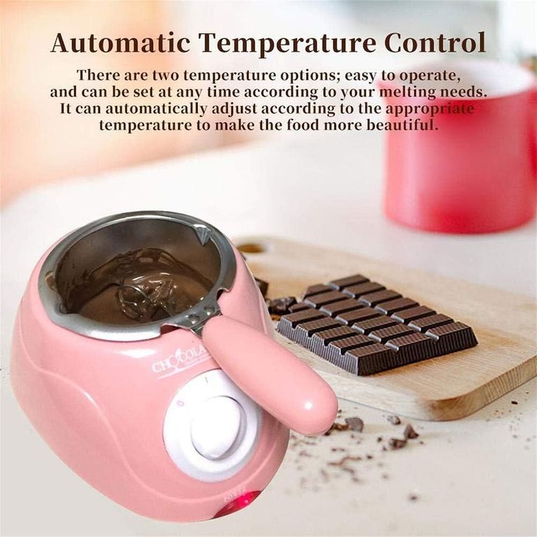 Olla Eléctrica Chocolatiere para Fondue de Chocolate - Ideal para Postres y Frutas con Chocolate