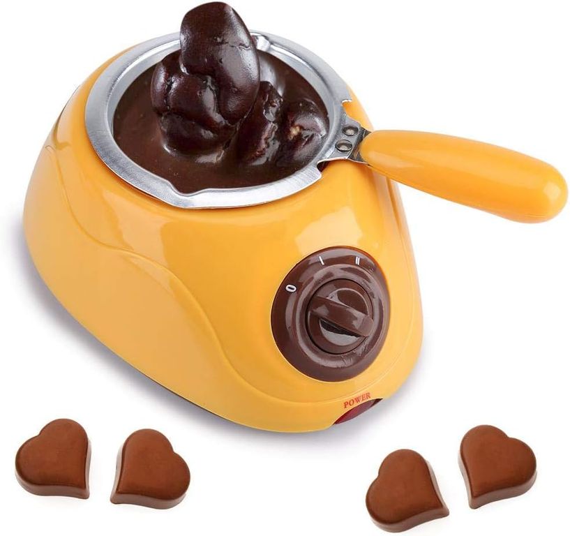 Chocolatera Eléctrica Chocolatiere Amarilla - Fundidor de Chocolate y Fondue Profesional