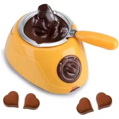 OEM - Chocolatera Eléctrica Chocolatiere Amarilla - Fundidor de Chocolate y Fondue Profesional