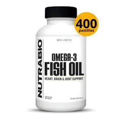 NUTRABIO - FISH OIL OMEGA 3 - 400 SOFTGELS