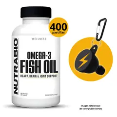 NUTRABIO - FISH OIL OMEGA 3 + PORTASUPLEMENTO - 400 SOFTGELS