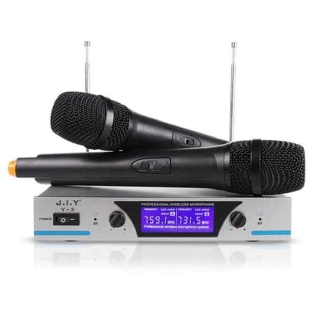 Kit Micrófonos Inalámbricos XY-V-3 Stereo Hi-Fi - Transmisión Estable de Ultra Larga Distancia