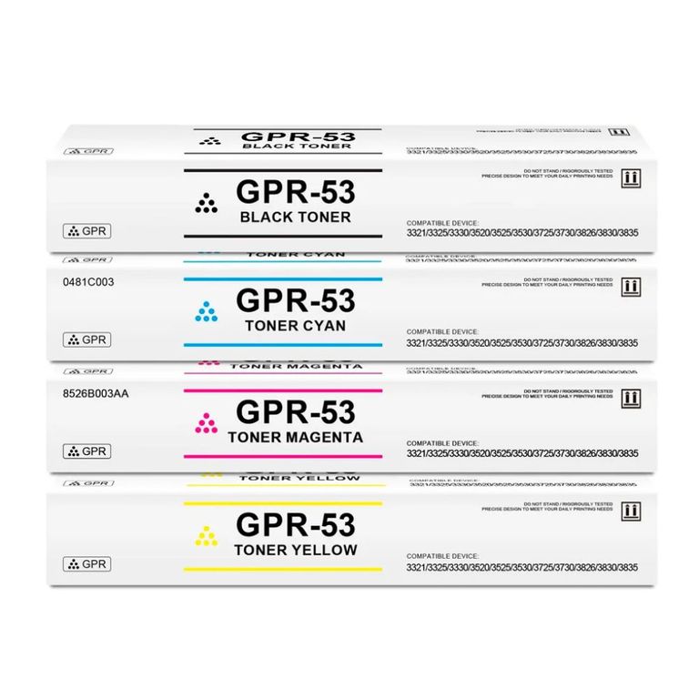 Kit de Tóner Canon GPR-53 Compatible para C3330i, C3325, C3330, C3530,c3725
