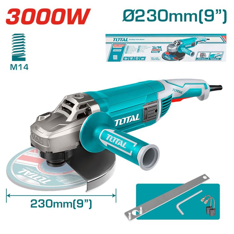 AMOLADORA ESMERIL ANGULAR 9 PULGADAS 3000W INDUSTRIAL ALTA POTENCIA- TG1302306