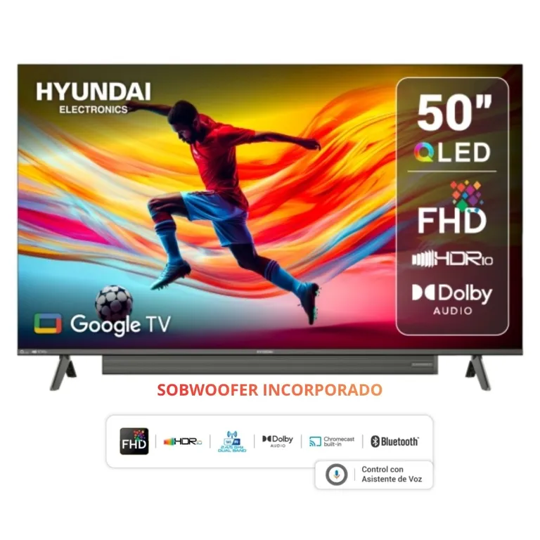 Televisor Smart TV 50'' QLED FHD HYLED5029QFG 2025