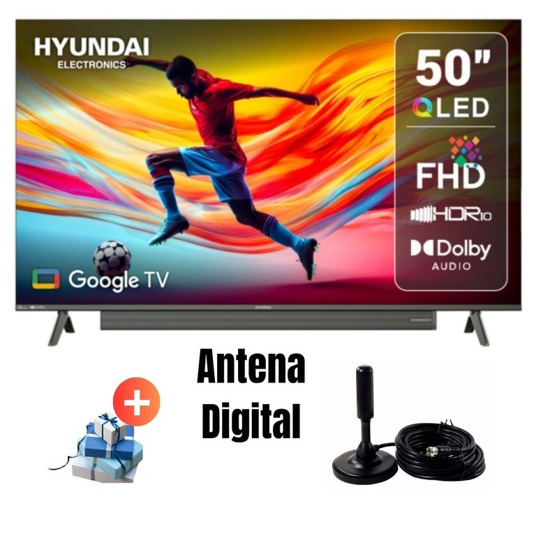 Televisor Smart TV 50'' QLED FHD HYLED5029QFG 2025 + Ant