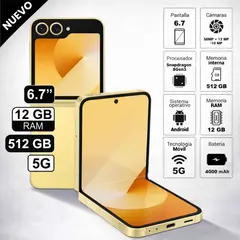 SAMSUNG - Celular Z Flip 6 512GB 12GB Ram Amarillo