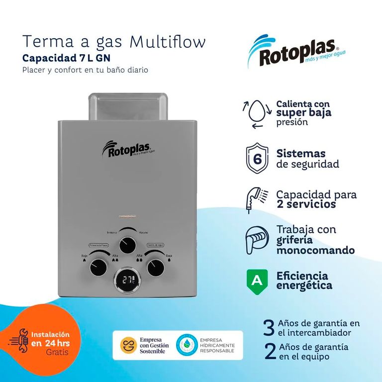 Terma a Gas Multiflow 7L GN