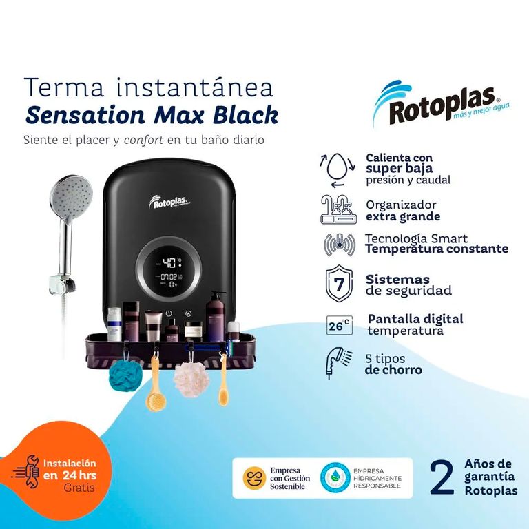 Terma Instantánea Sensation Max Negra