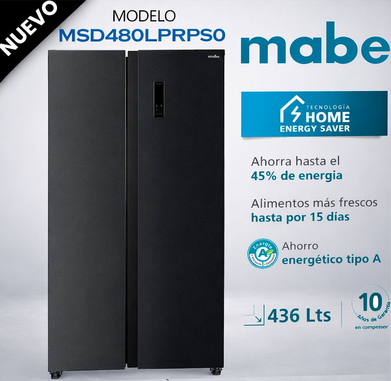 MSD480LPRPS0 - Refrigerador Side by Side No Frost 436 litros Netos Black Steel