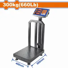 GENERICO - BALANZA ELECTRÓNICA 300KG PLATAFORMA INDUSTRIAL WADFOW ALTA PRECISIÓN- WEC1531