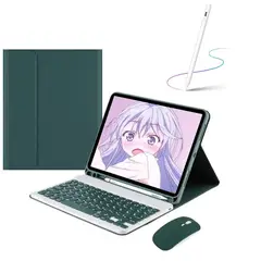 PUREPOWER - Funda con teclado de español Incluye Ñ y Raton y Lápiz para Samsung Galaxy Tab S6 Lite 2024 2022