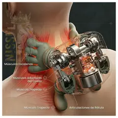 OEM - MASAJEADOR DE CUELLO RECARGABLE EN FORMA DE MANITOS PREMIUN