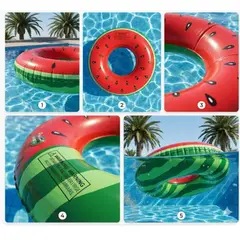 GENERICO - Flotador inflable para piscina Aro 90 cm Sandia