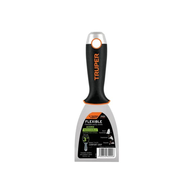 Espátula flexible 3 acero inoxidable, Comfort Grip, - 15851