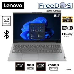 LENOVO - NOTEBOOK 15.6 RYZEN 3-7320U 8GB 256GB FREEDOS - ARCTIC GREY