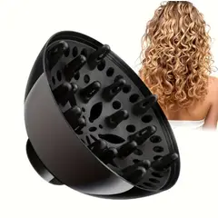 GENERICO - DIFUSOR PARA SECADORA DE CABELLO PROFESIONAL UNIVERSAL XL COLOR NEGRO - DEFINICION MAXIMA SIN FRIZZ
