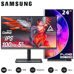 SAMSUNG - Monitor 24 LS24F430UALXPE Full HD 1920 x 1080, IPS, 100Hz, 5MS, USB-C