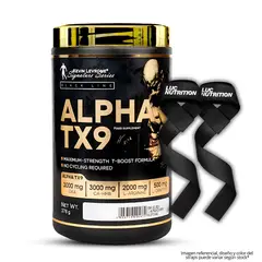 KEVIN LEVRONE - Alpha TX9 Test Booster 30 servicios / Precursor de Testosterona - Fruit Punch + Straps