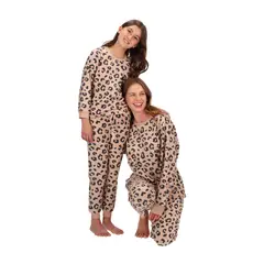 CAFFARENA - Pijama Largo Micropolar Animal Print 31003