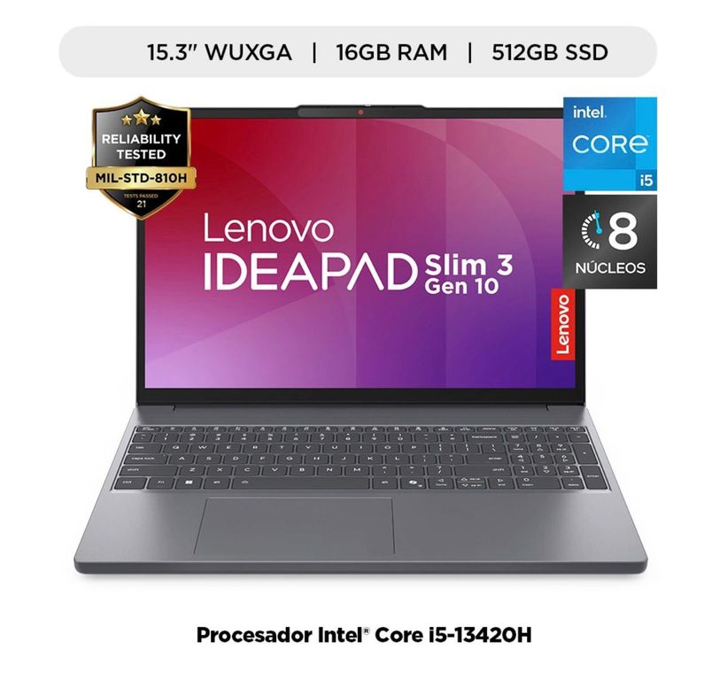 IDEAPAD SLIM 3 15IRH10 I5 13420H 16GB 512GB SSD 15.3" FREE