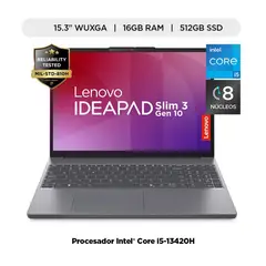 LENOVO - IDEAPAD SLIM 3 15IRH10 I5 13420H 16GB 512GB SSD 15.3" FREE