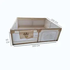 GENERICO - CORRAL DE JUEGOS 200 CM x 200 CM PARA BEBÉS DISEÑO PERRITO FELIZ