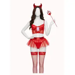 GENERICO - DISFRAZ DE DIABLITA LENCERIA SEXY DIABLA